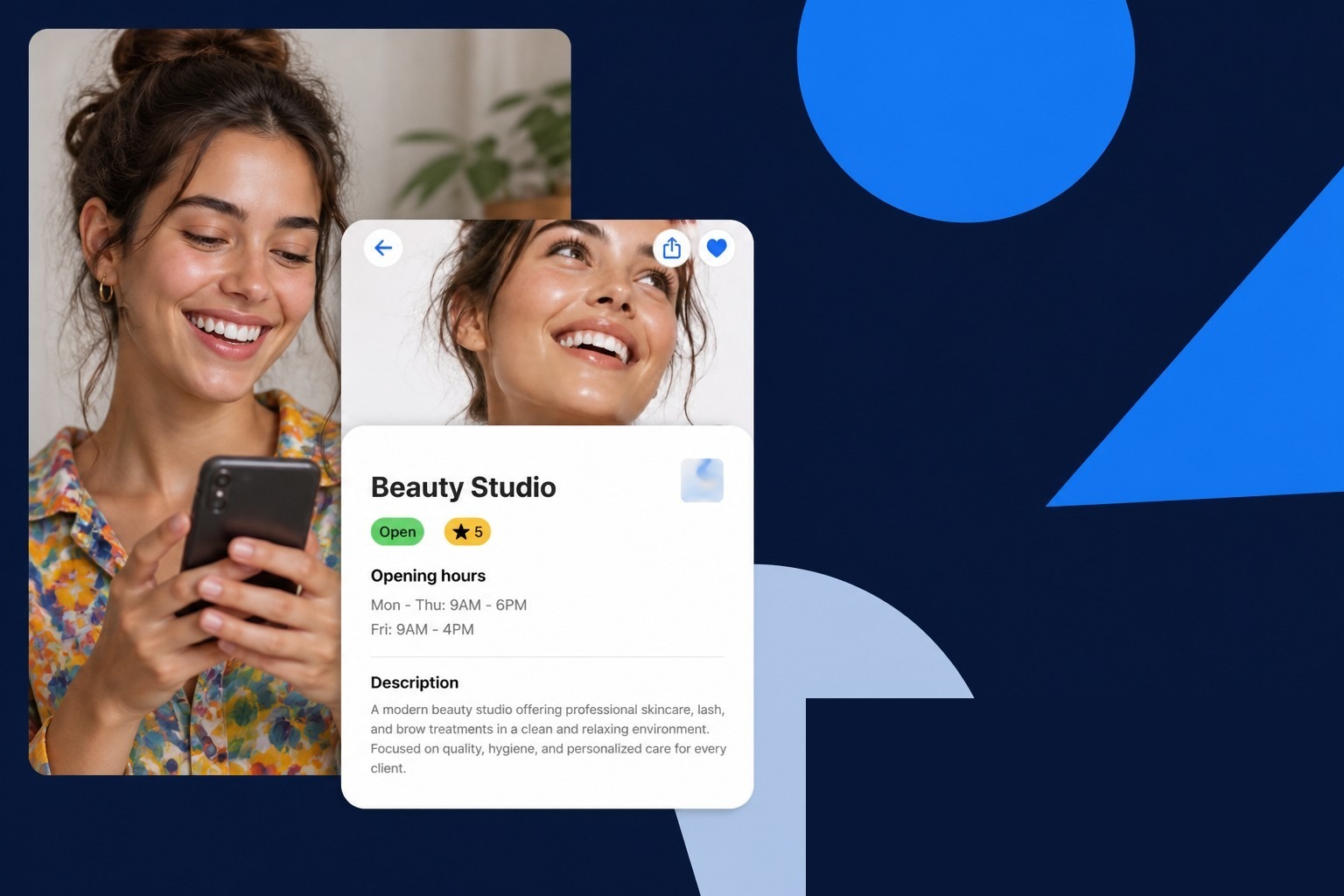 Planoora client app store page for mobile bookings
